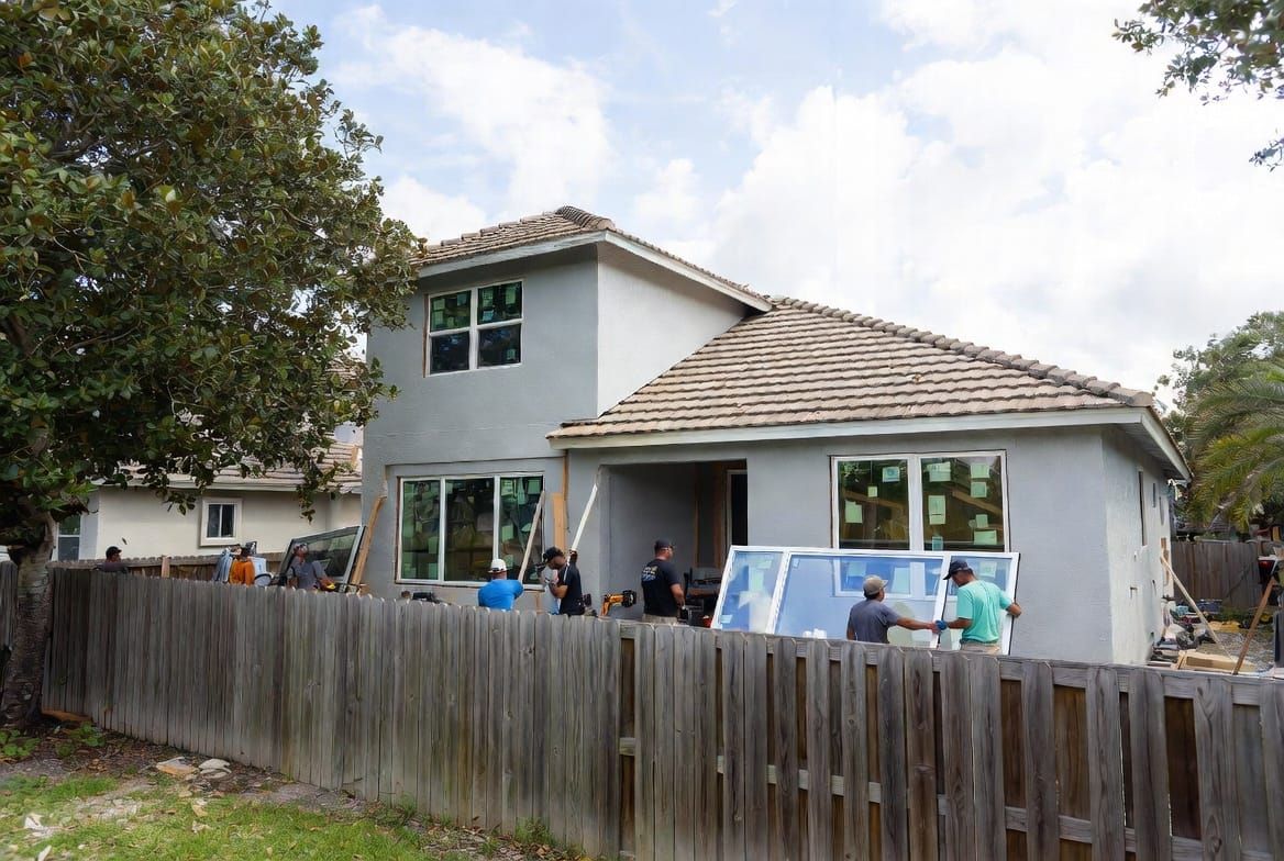 South Florida home with impact windows installed